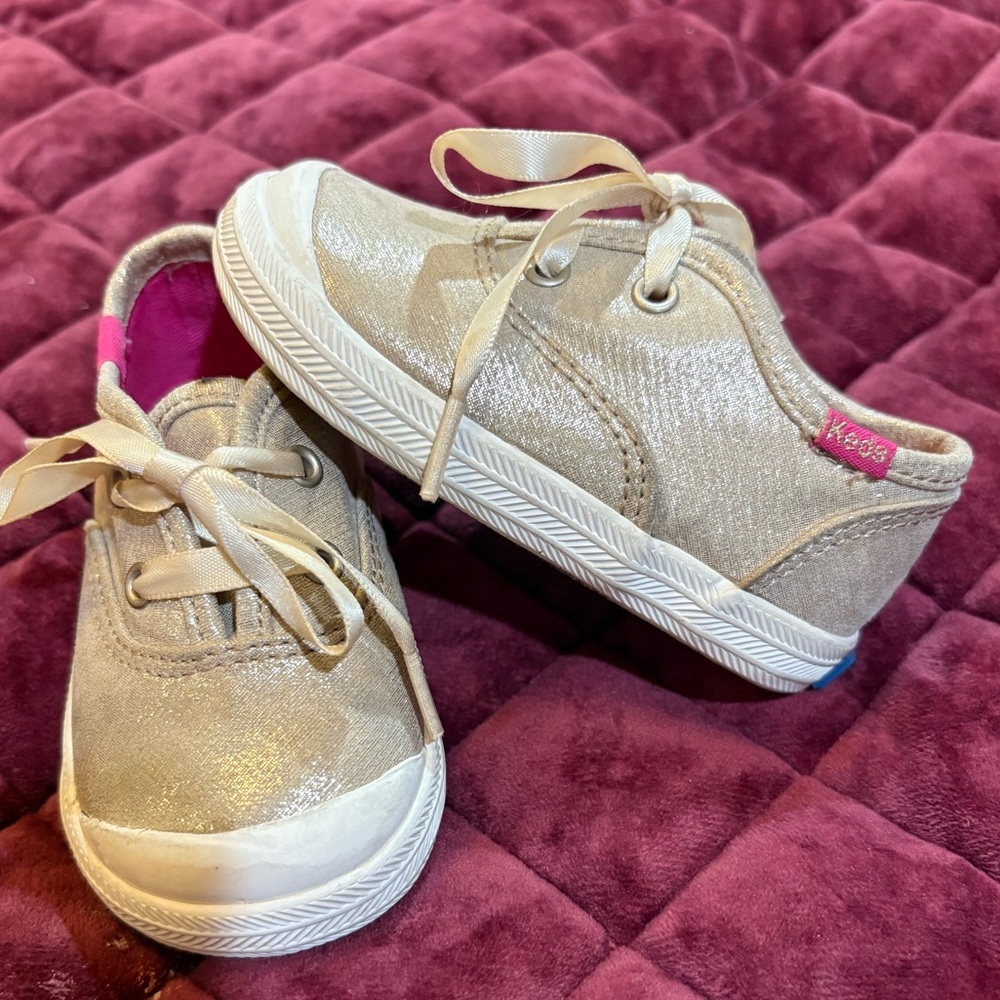 Gold Keds Baby Shoes